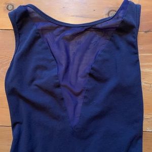 AMERICAN APPAREL Navy Dress with Sheer Front